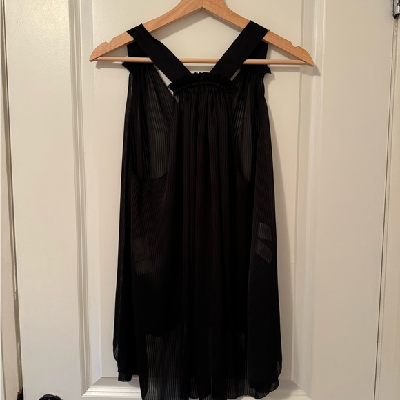 Rachel Roy Black XS Sheer Top - Picture 2 of 3